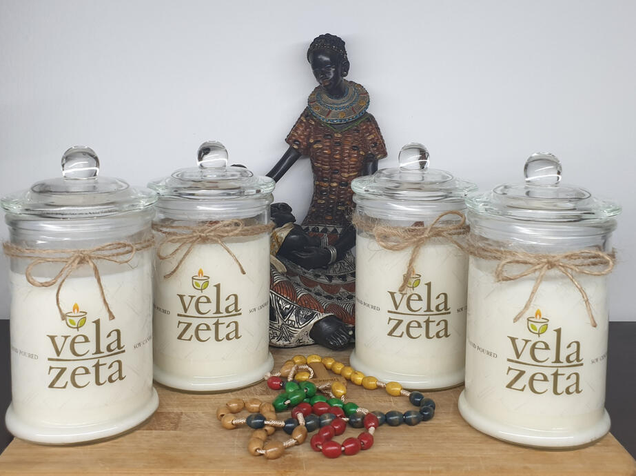 250g VELA ZETA 100% pure SOY candles