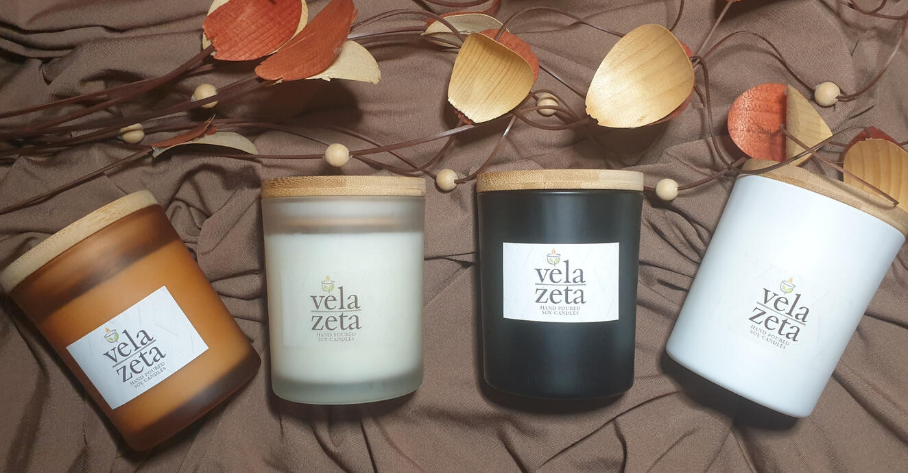 150g VELA ZETA 100% pure SOY candles