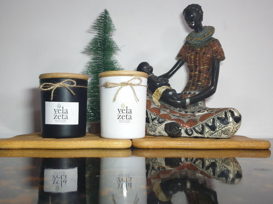 220g VELA ZETA 100% pure SOY candles