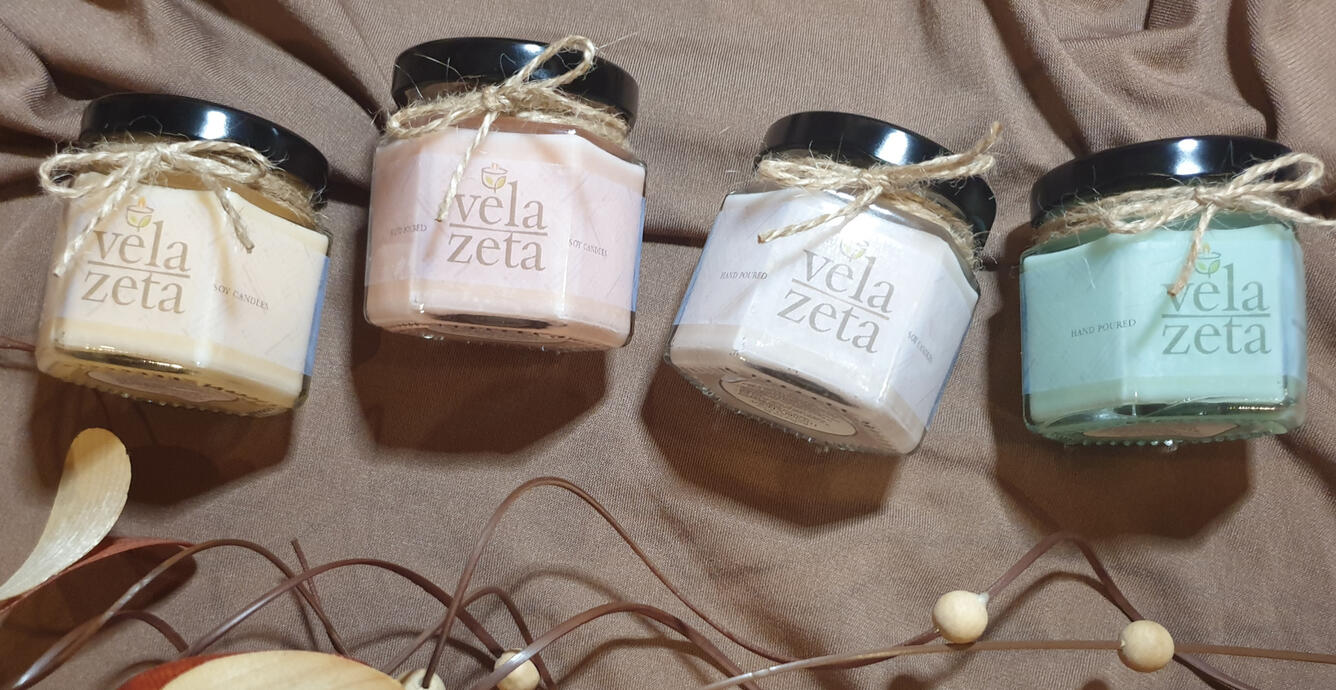 50g VELA ZETA 100% pure SOY candles