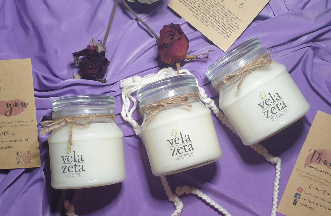 150g VELA ZETA 100% pure SOY candles
